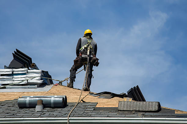 Professional Roofing technician working in Baden, PA